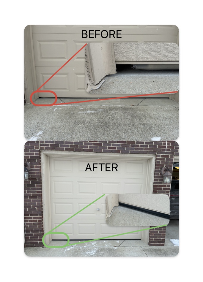 Before and after bottom seal replacement (8 ft)