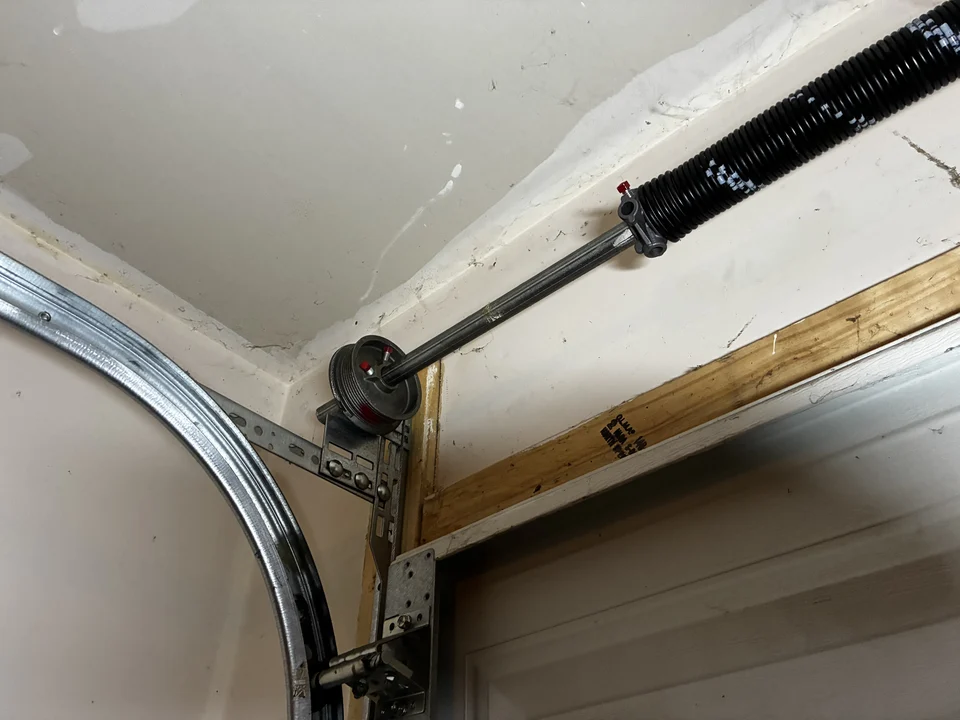Fixed garage door cable after replacement