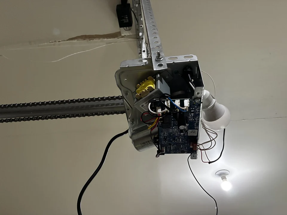 Broken garage door opener