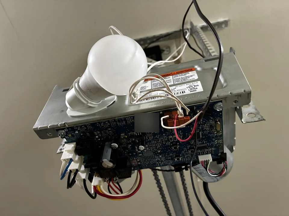 Broken garage door opener