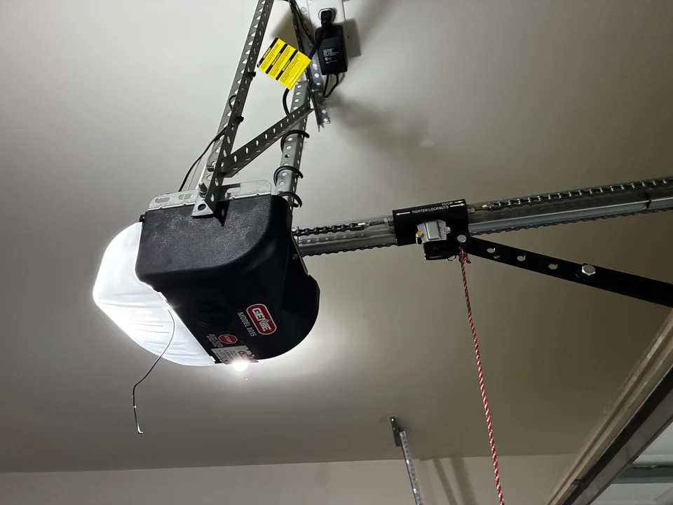 New garage door opener installation