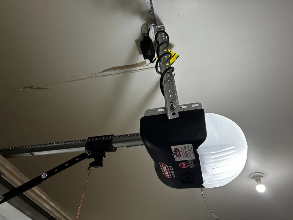 New garage door opener installation